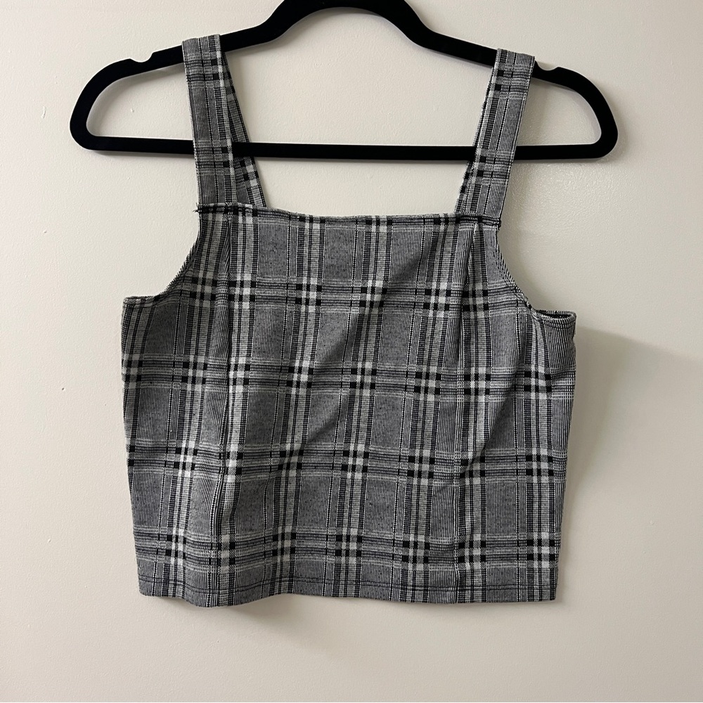 American Eagle Plaid Crop Top